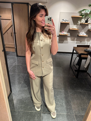 Pak gilet taupe