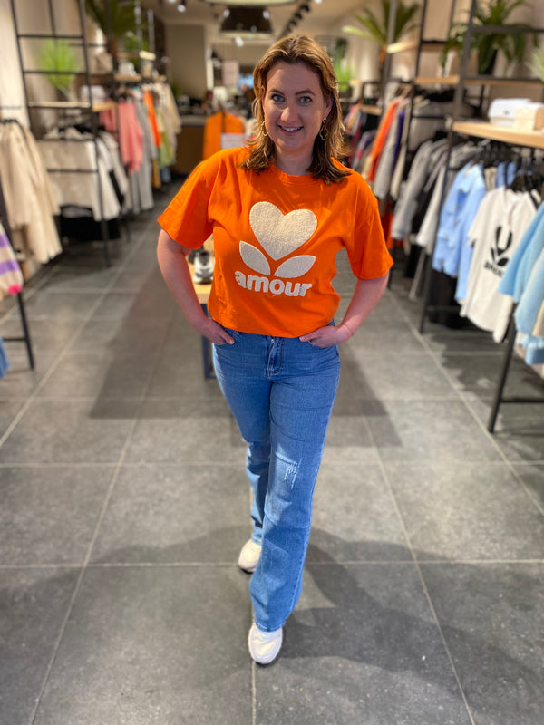 T-shirt amour oranje