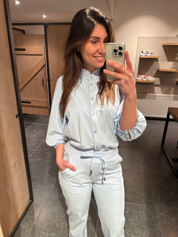 MI PIACE 202532 roes blouse licht blauw