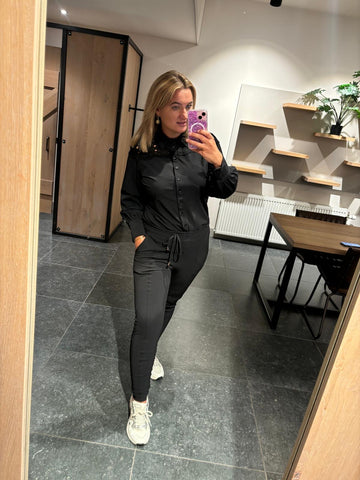 Mi piace blouse kant zwart 202435
