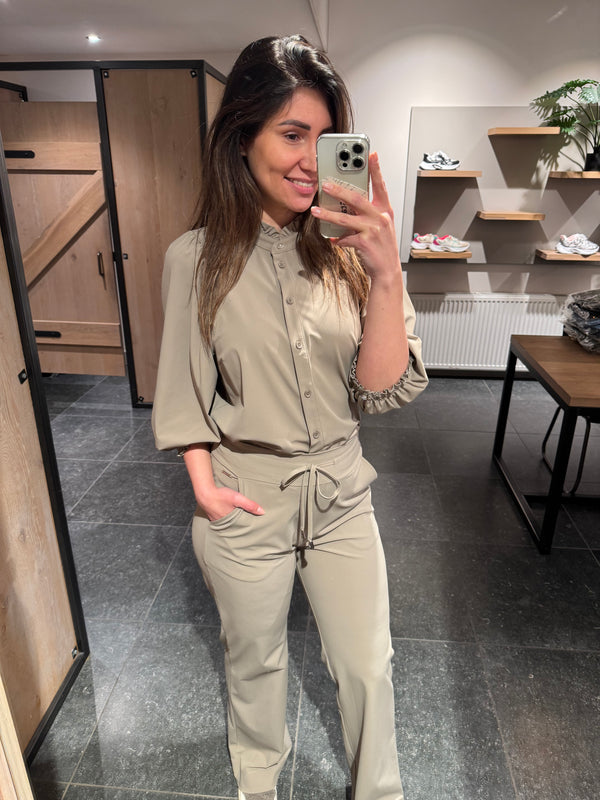 MI PIACE 202532 roes blouse taupe