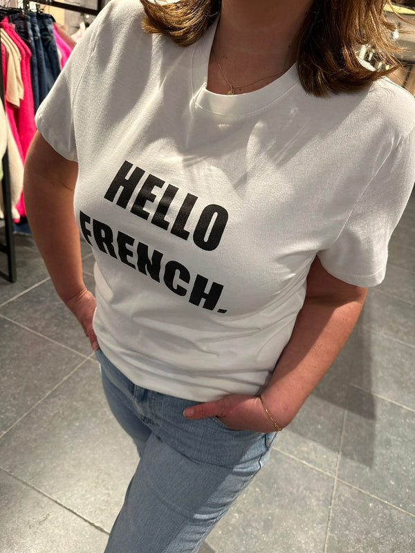 T-shirts hello French wit
