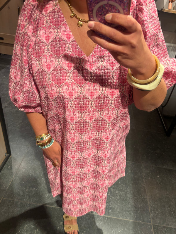 Azzu jurk kleur roze